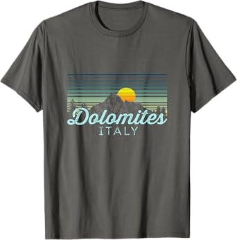 Dolomites Retro Clothes & Gear - Dolomites Souvenir T-Shirt