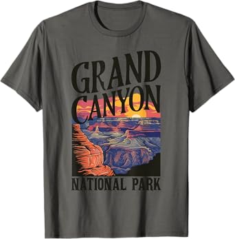 Grand Canyon National Park Classic Travel Hiking Camping T-Shirt