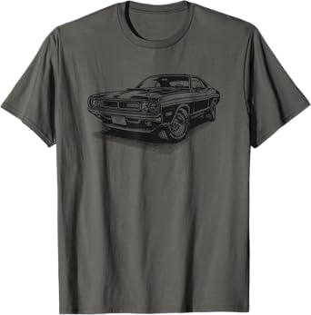 Classic American Muscle Car Retro Vintage 60s 70s Car Lover T-Shirt