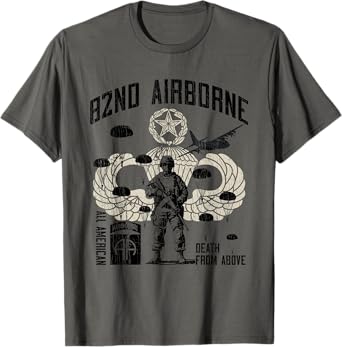 82nd Airborne Division Paratrooper Veteran Death From Above T-Shirt