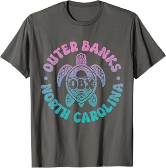 Outer Banks North Carolina Sea Turtle Beach Surf Souvenir T-Shirt