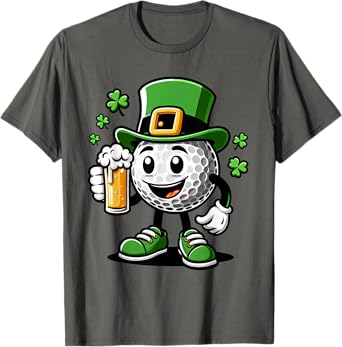 St Patrick's Day Irish Golf Ball Beer Golfing Golfer T-Shirt