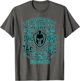 Put On Full Armor of God - Powerful Christian Men T-Shirt