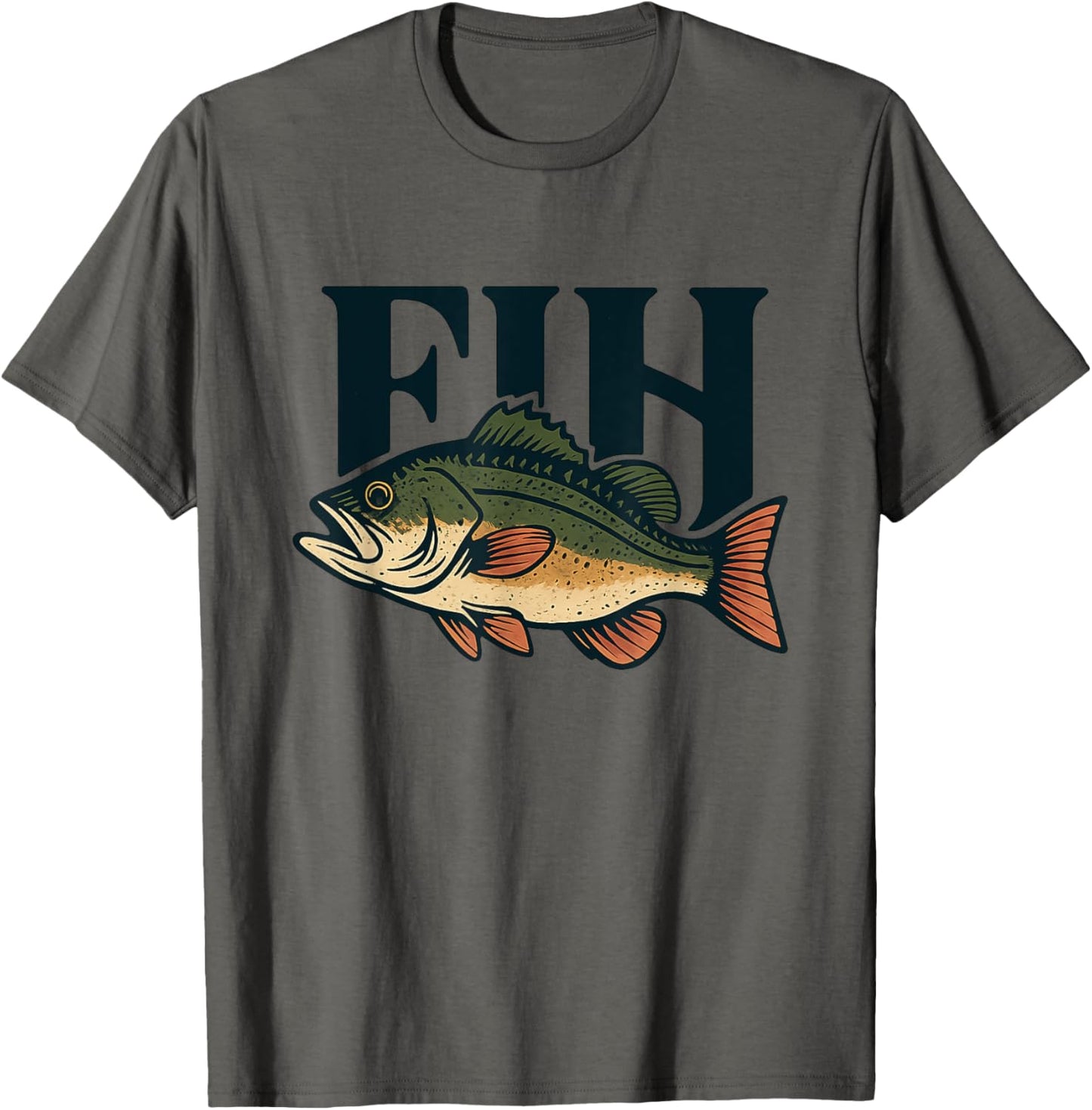 “Fih” Funny Misspelled Fish Meme, Simple Humor T-Shirt