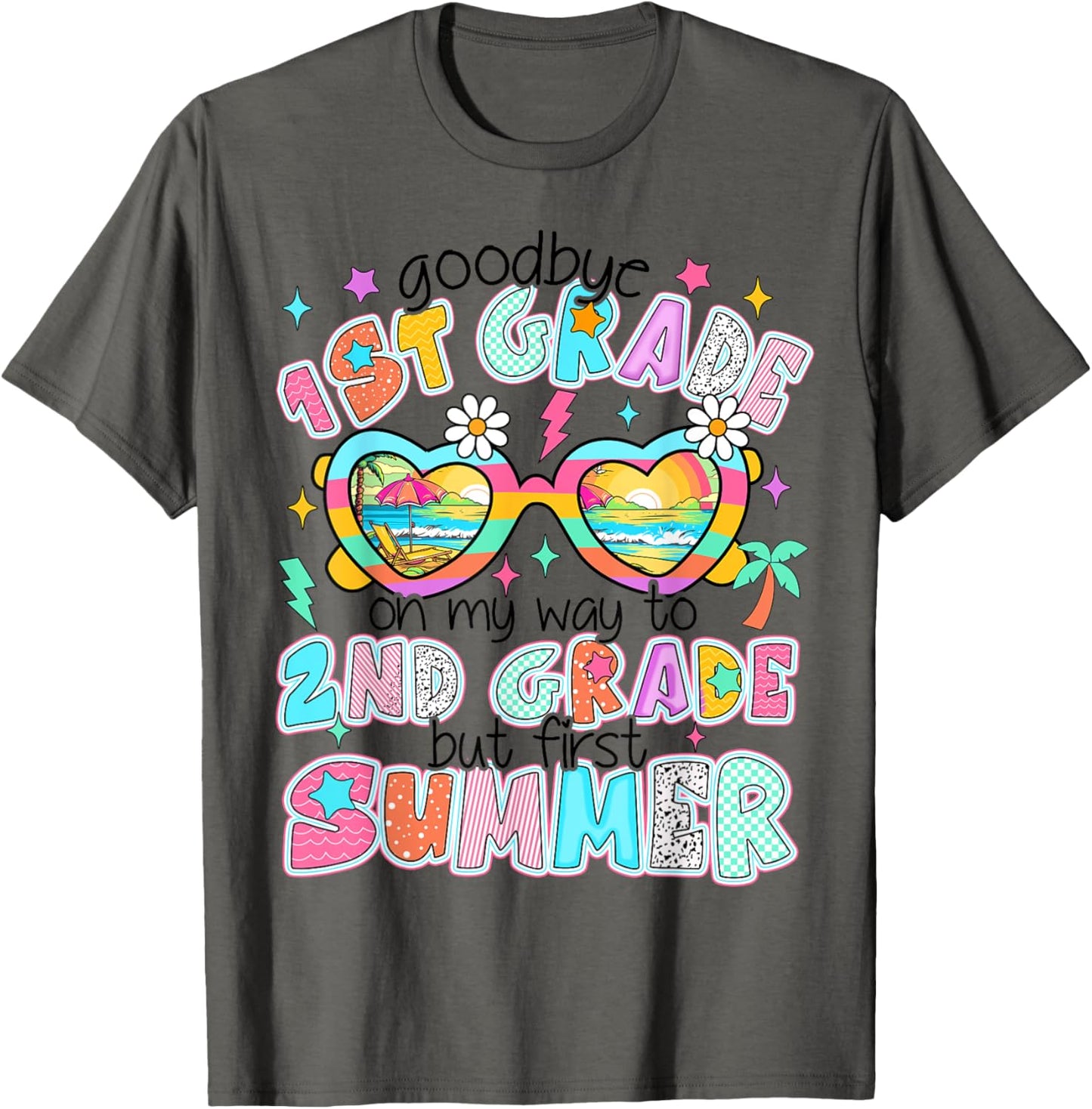 Goodbye 1st Grade On My Way To 2nd Grade Last Day Of School Kids T-shirt by TeeBrew
