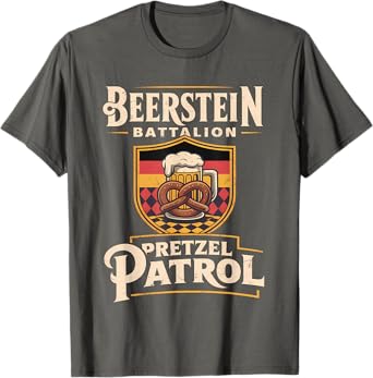 Beerstein Battalion โ Pretzel Patrol German Oktoberfest T-Shirt