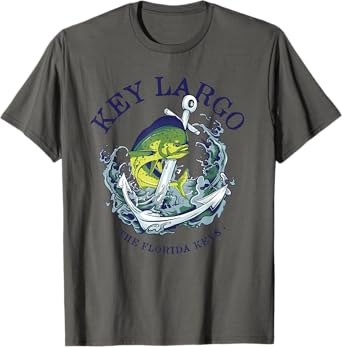Vintage Mahi Mahi Key Largo Florida T-Shirt