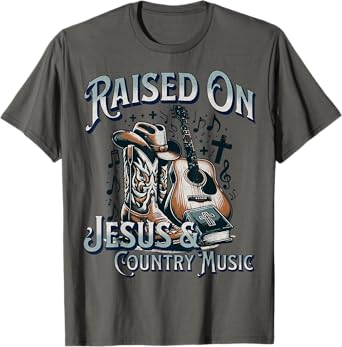 Raised On Jesus And Country Music T-Shirt