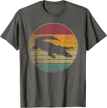 Crocodile Alligator Gator Shirt Sun Retro Vintage 70s 80s T-Shirt
