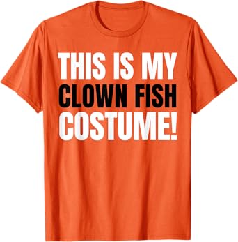 Funny Clown Fish Costume T-Shirt