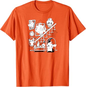 Pokémon - Halloween Orange Gengar Mimikyu Duskull Litwick T-Shirt