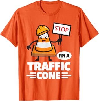 Halloween Traffic Cone Costume I'm A Traffic Cone T-Shirt