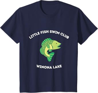 Kids Winona Lake, Indiana - Little Fish Cute T-Shirt