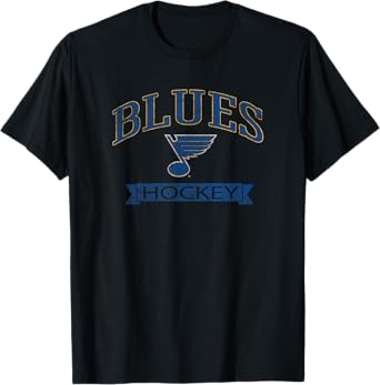 St. Louis Blues Vintage Hockey Black Officially Licensed T-Shirt