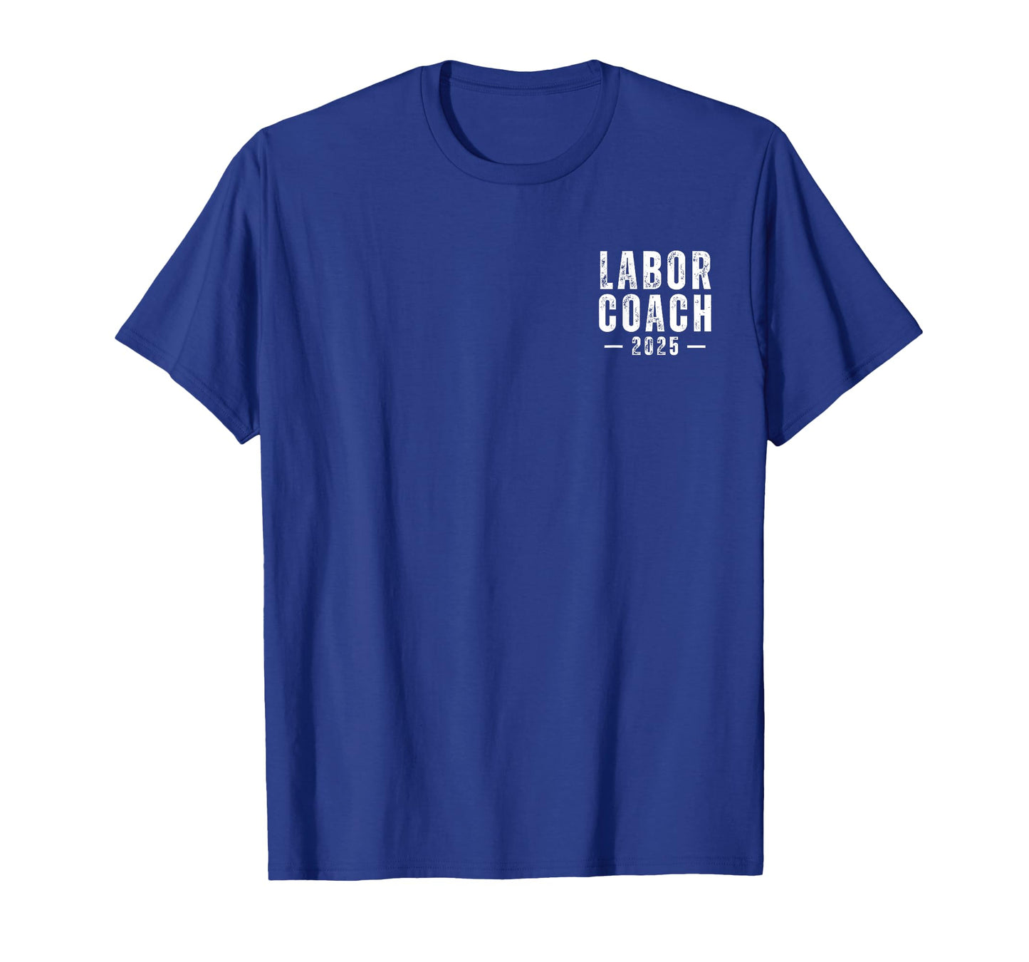 Minimalist Pocket Labor Coach 2025 New Dad Pregnancy Birth T-Shirt
