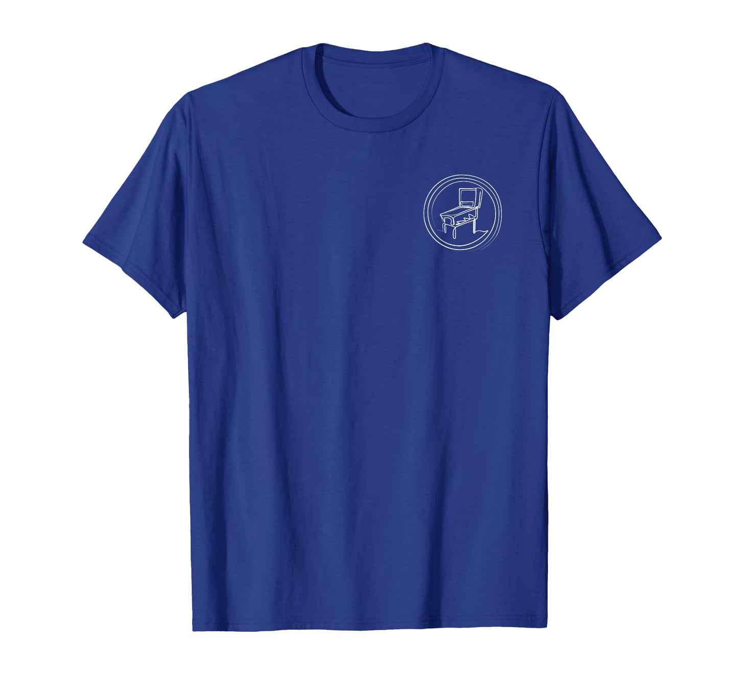 Pinball Machine Badge Minimalist One Line Drawing T-Shirt