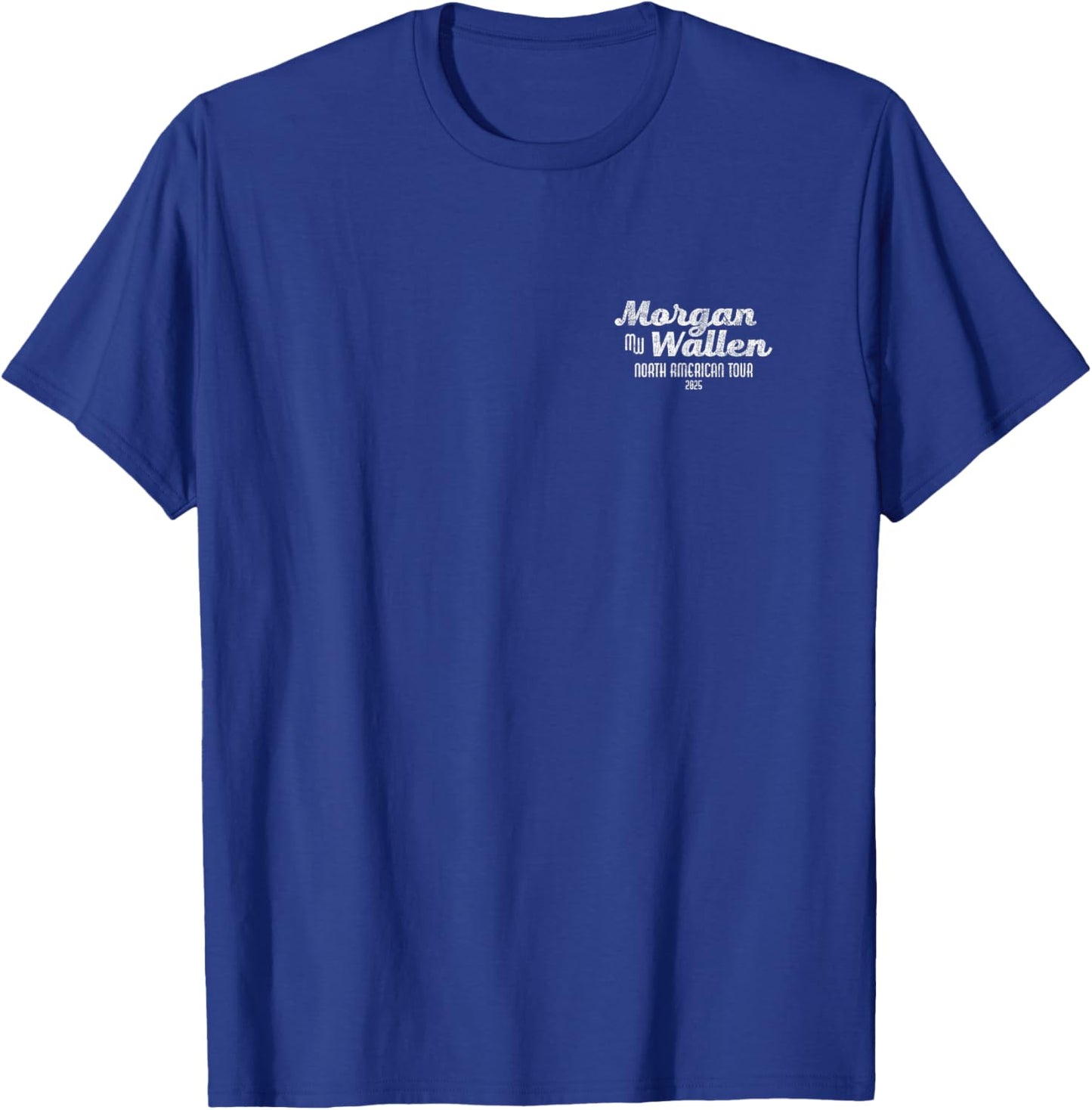 Official Morgan Wallen Exclusive 2025 Tour Blue T-Shirt