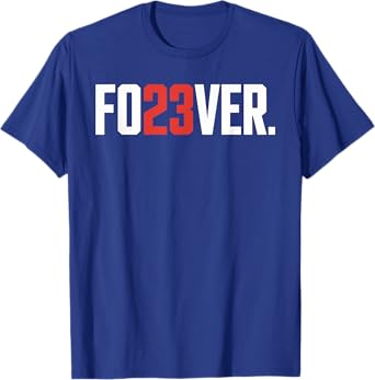 FO23VER Trendy Number 23 Baseball Team Sport for Women Men T-Shirt