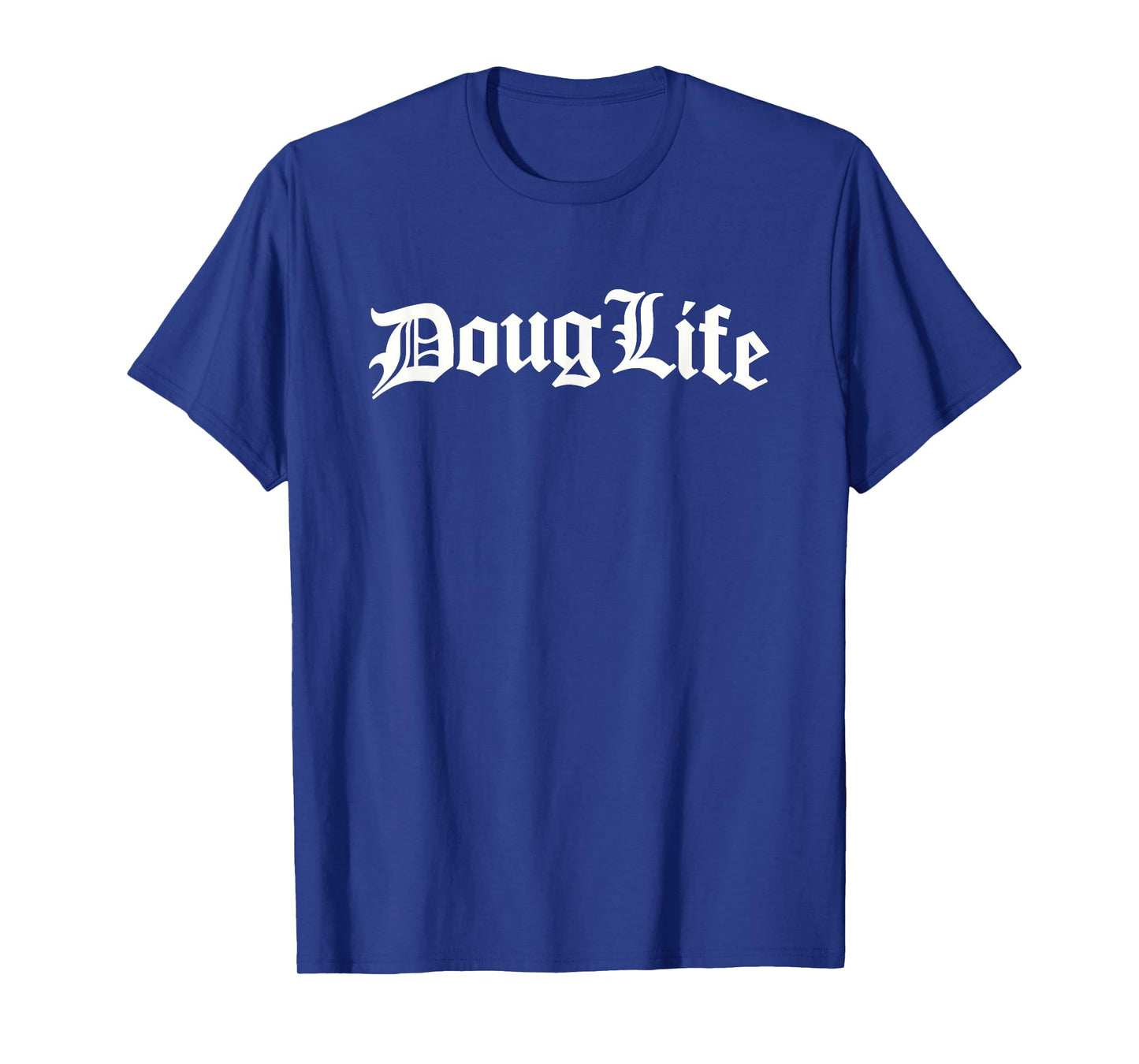 Living The Doug Life by Trudenz Unisex T-Shirt, Black, Small, Short Sleeve, Modern Casual, Crew Neck, XS/US Small, Regular Fit, Doug Humorous Named T-Shirt