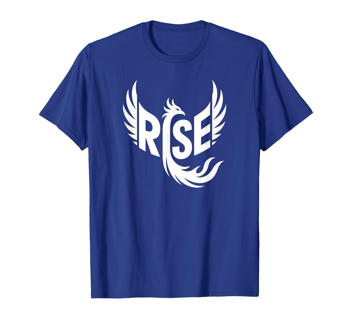 Rise Phoenix Word Art - Rebirth Strength & Fire Design T-Shirt