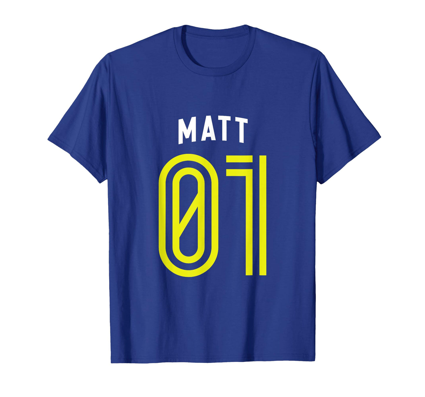 MATT 01 - Number One Team Sports Fan Varsity Style T-Shirt