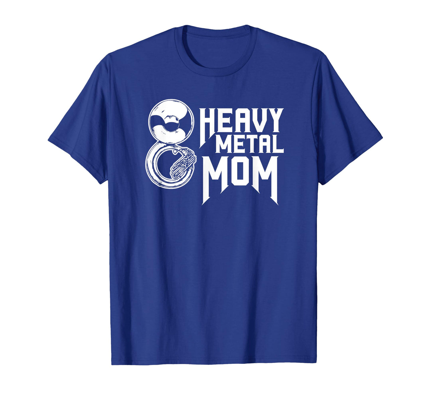 Vintage Heavy Metal Mom Tuba Sousaphone Marching Band Mom T-Shirt