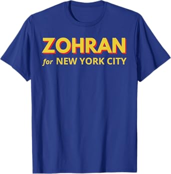 Zohran Mamdani for NYC Mayor Funny Cool Trendy Progressive T-Shirt
