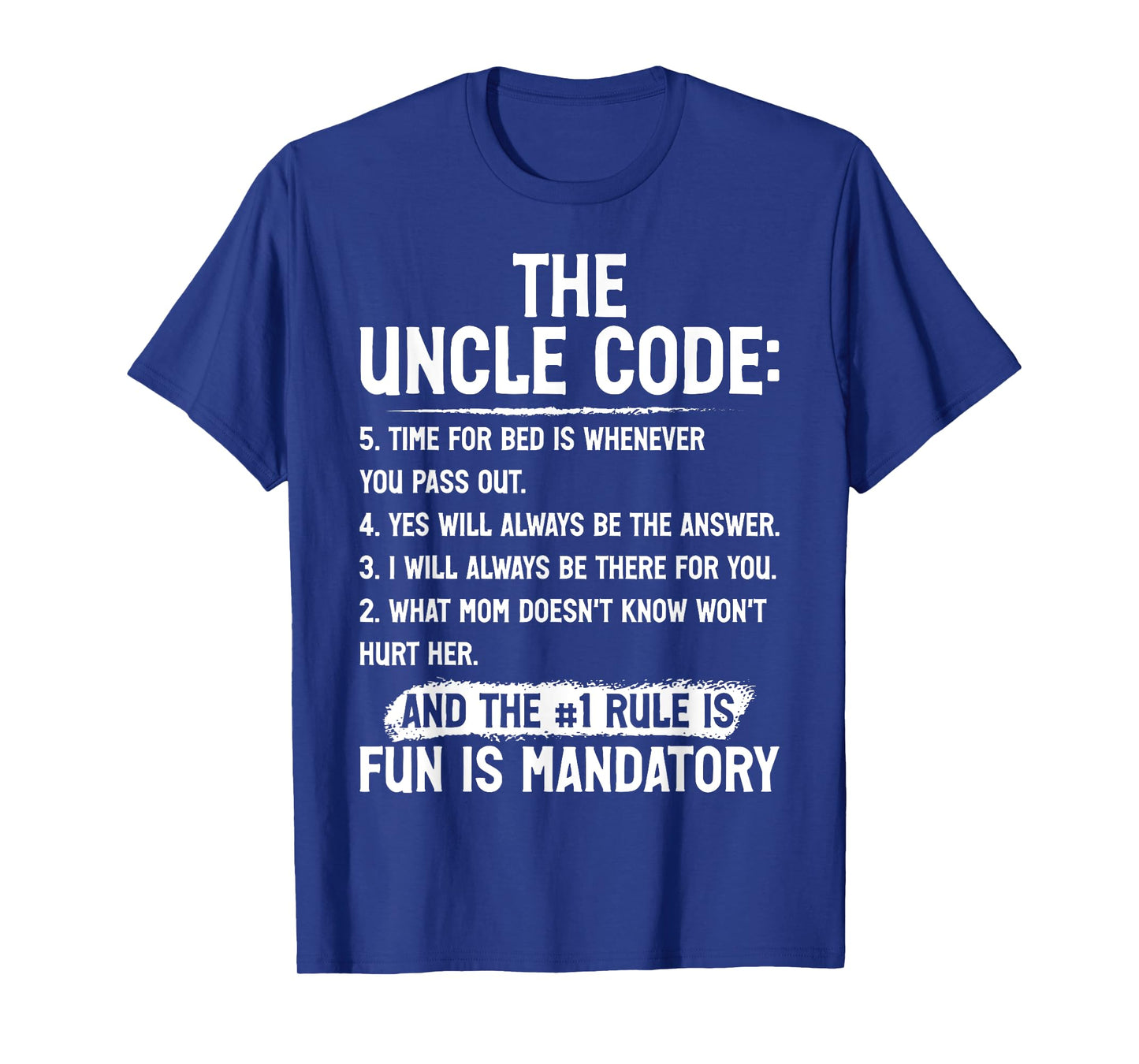 Mens Funny Uncle Gifts From Niece Nephew Funny the Uncle Code T-Shirt