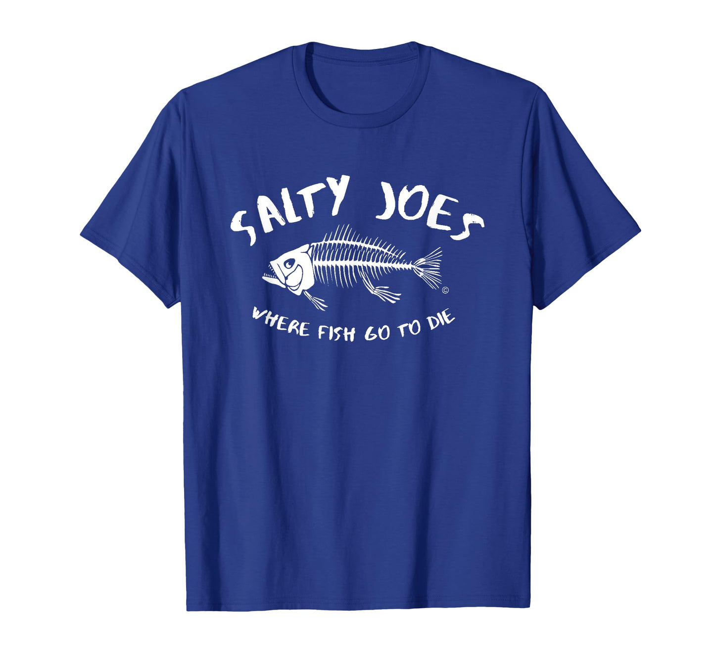 Salty Joe's Where Fish Go To Die Surf Shop Graphic T-Shirt
