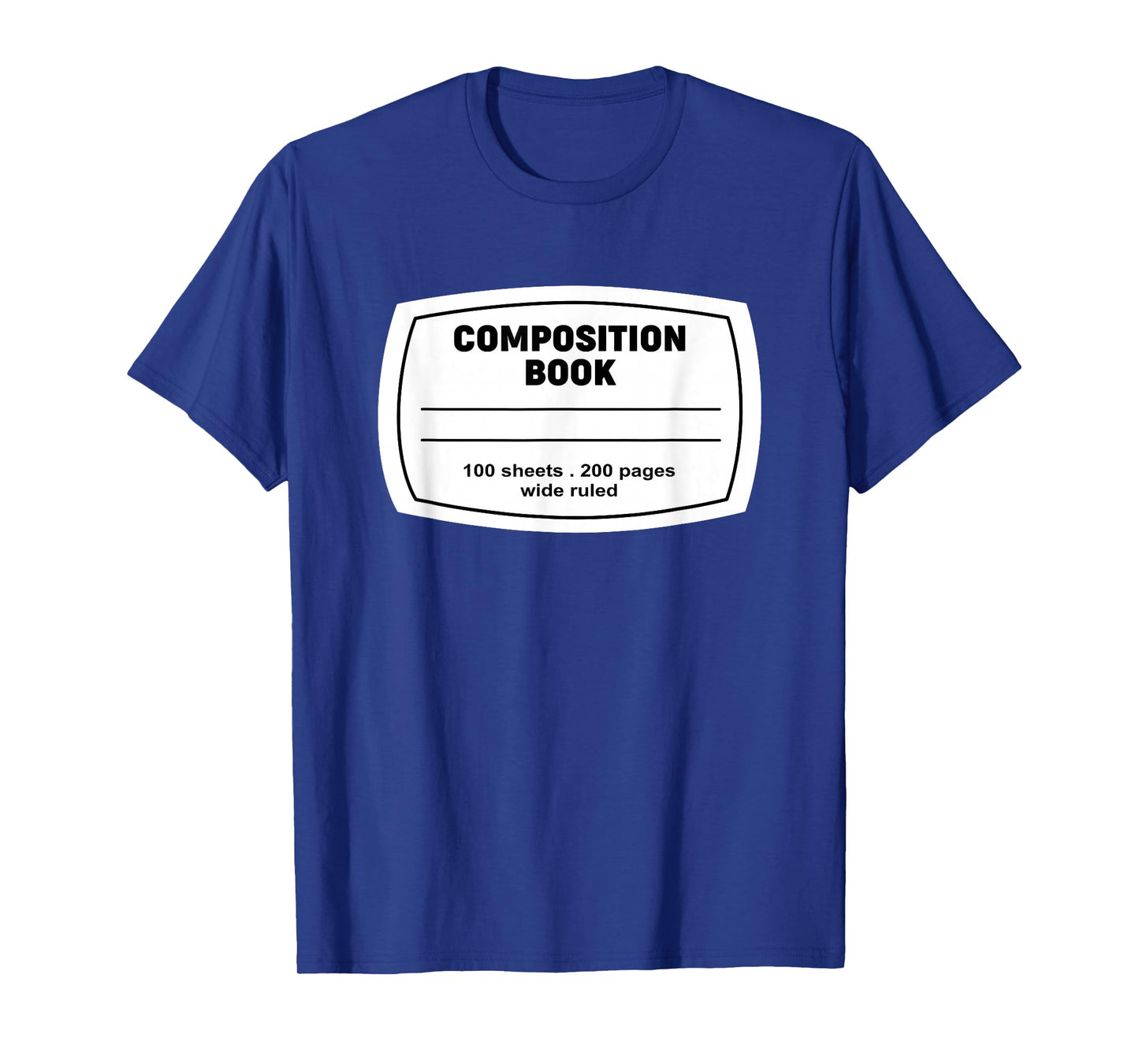 Composition Notebook Halloween Costume Teacher Student T-Shirt