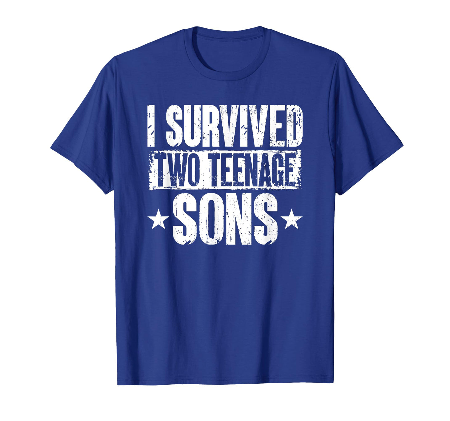 I Survived Two Teenage Sons Parenting Mom Dad Teenager Boy T-Shirt