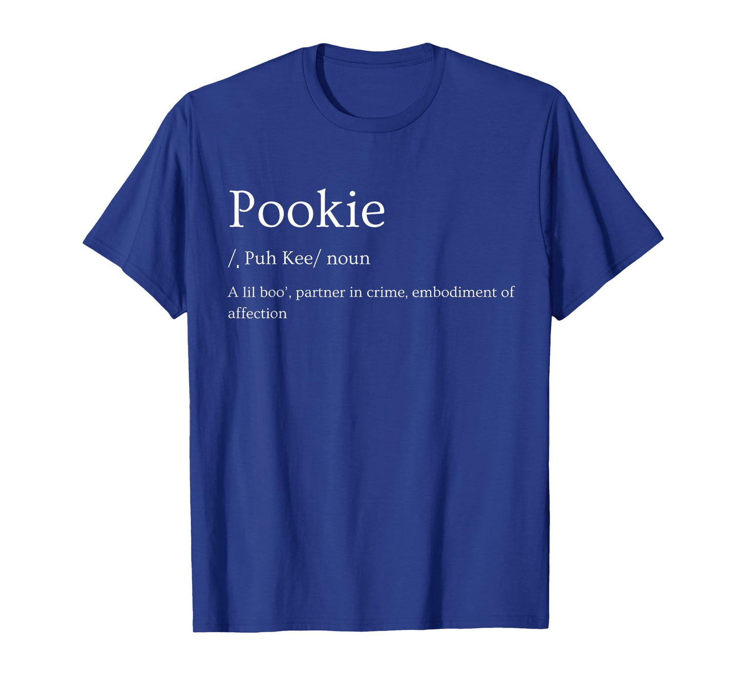 Onward! Pookie T-Shirt - Women's X-Small Black Meme T-Shirt - Short Sleeve - Mock Collar - Regular Fit - Imported