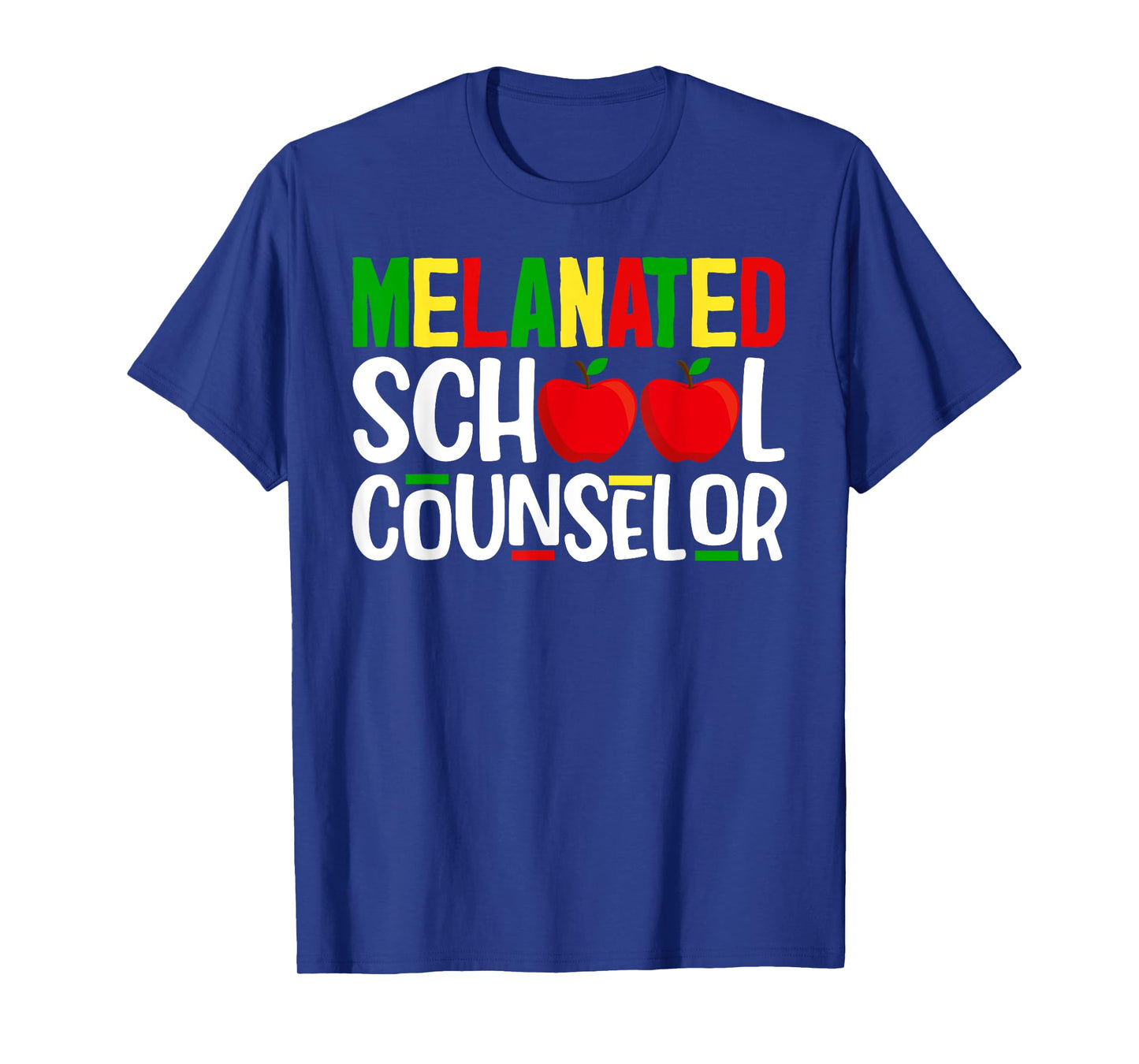 Melanated School Counselor African Black History Month T-Shirt