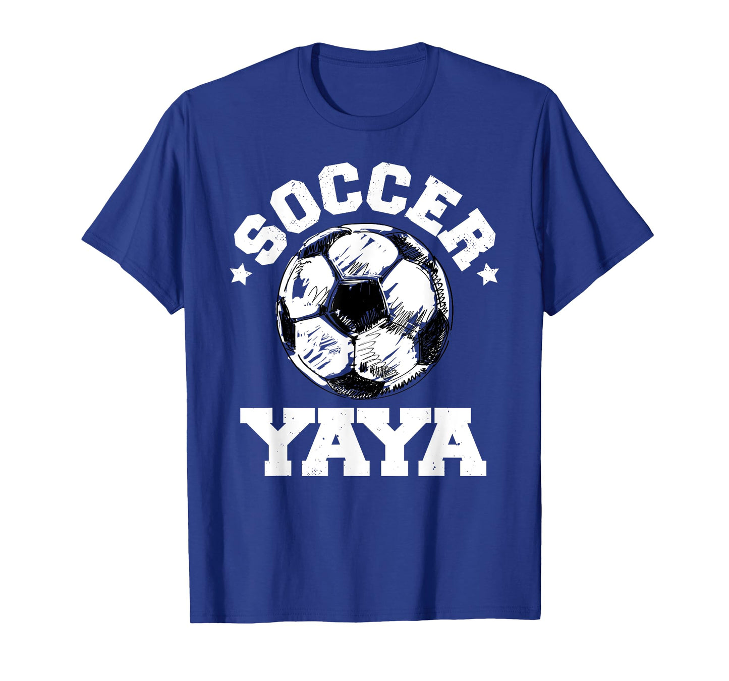 Soccer Yaya Soccer Ball Distressed Funny Soccer Yaya T-Shirt