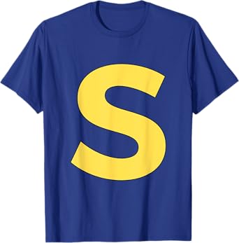 Letter S Funny Group Matching Halloween Costume T-Shirt