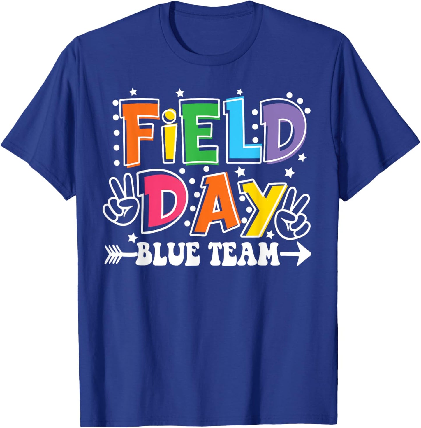 Field Day Trip Blue Team Color Game Competition Boys Girls T-Shirt