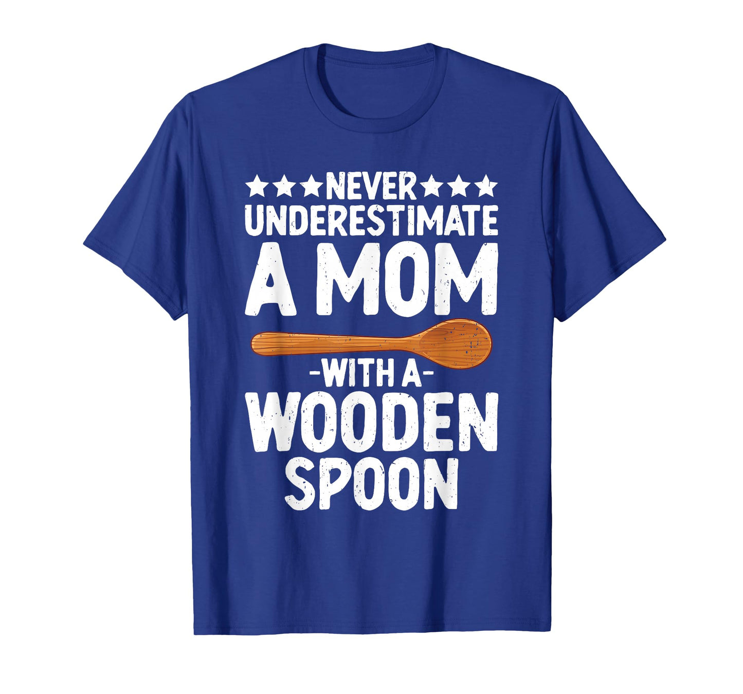 Women Funny Wooden Spoon Survivor Mom With A Wooden Spoon T-Shirt