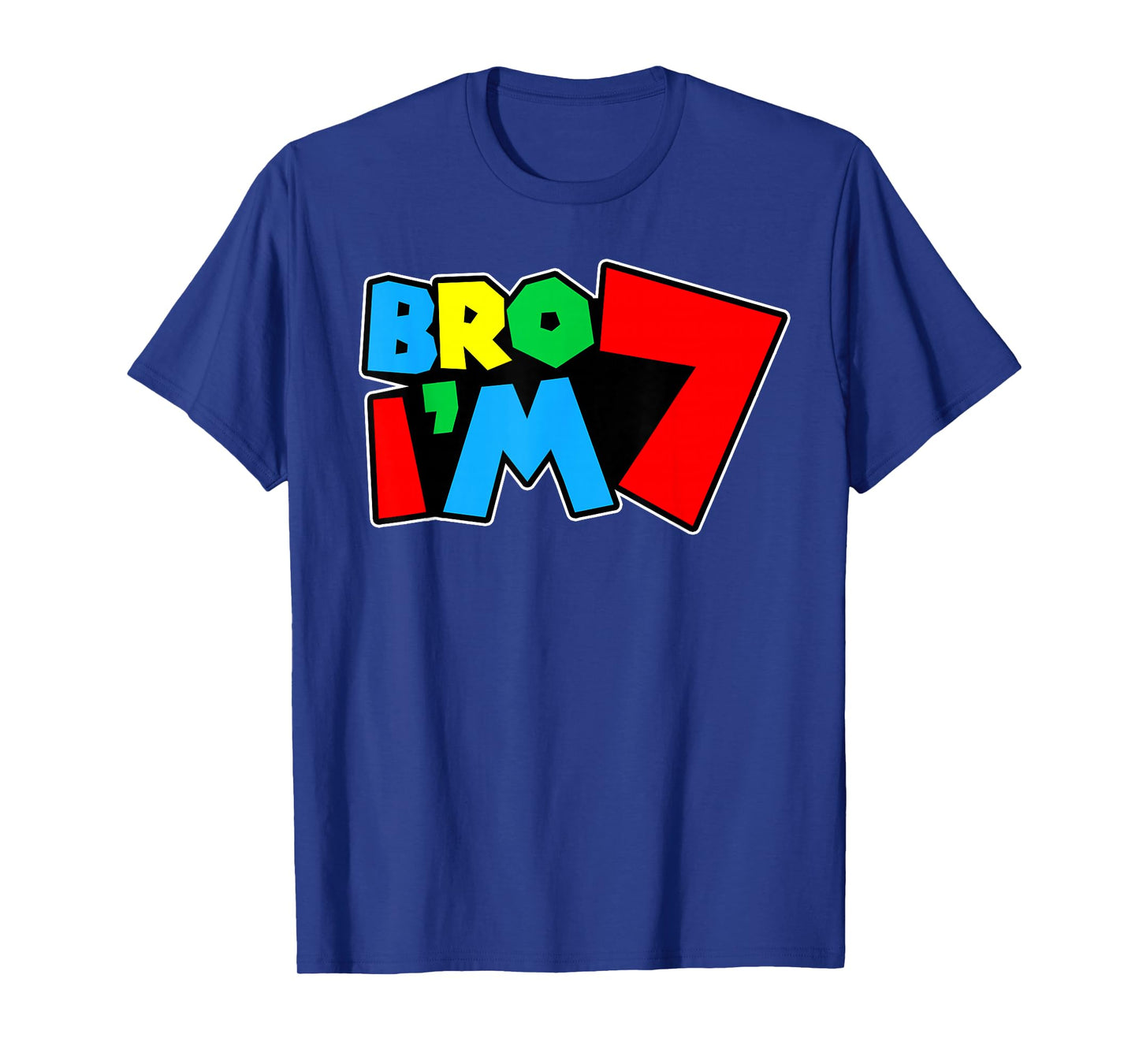 7th Birthday Boy Bro Iβm 7 Year Old Video Gamer Seven Bday T-Shirt