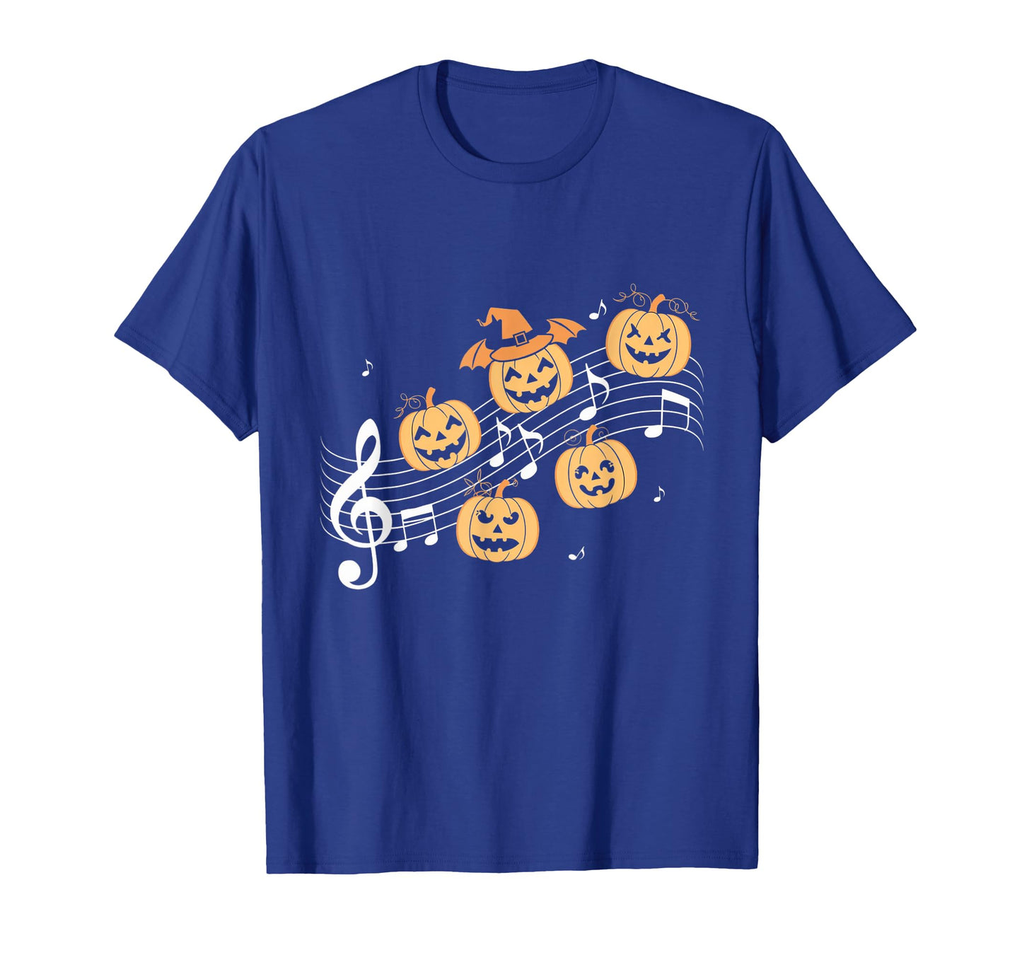 Music Note Pumpkin Fall Music Teacher Halloween Costume T-Shirt