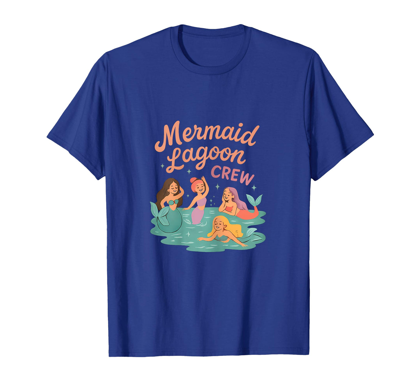 Beach Squad Mermaid Lagoon Crew Sea Life Art T-Shirt
