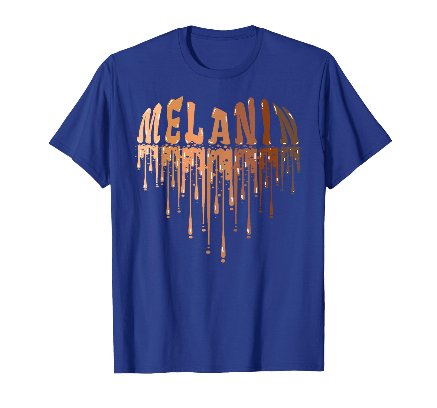Drippin Melanin Heart Love Black History Pride Women Girls T-Shirt