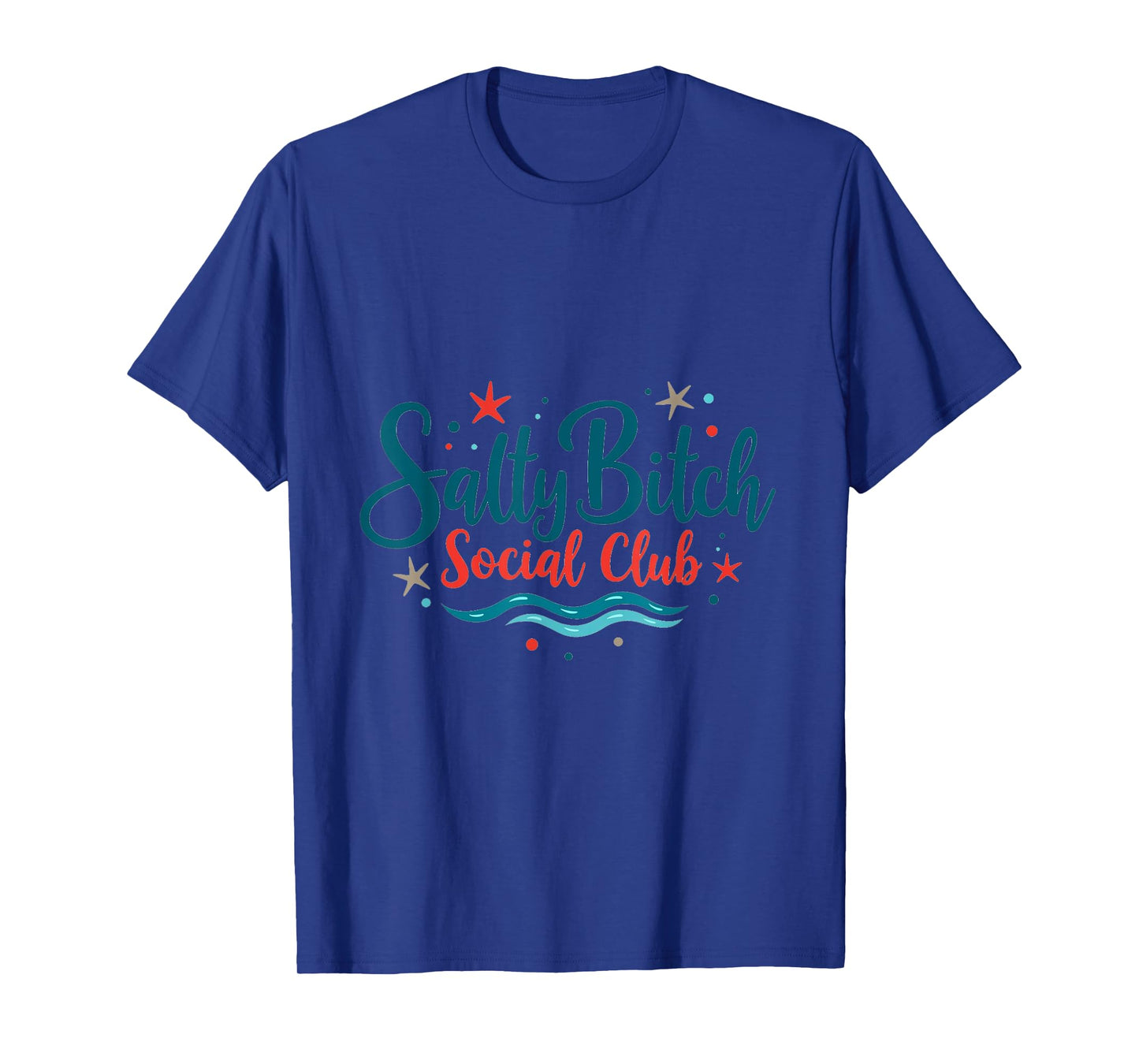 Salty Bitch Social Club Funny Beach Life Girls Trip Design T-Shirt
