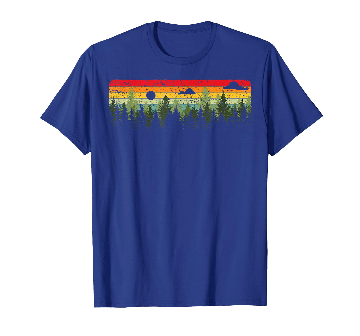 Outdoor Wildlife Trees Nature Forest Retro T-Shirt