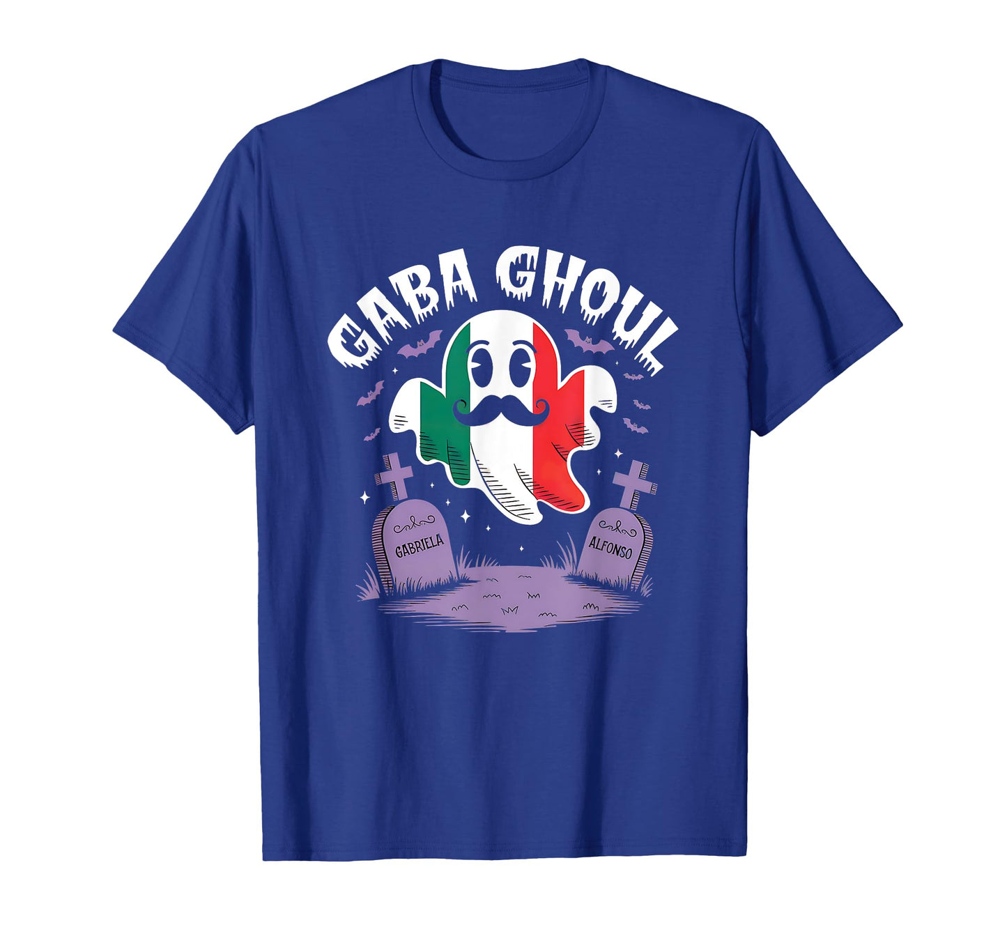 Halloween Graveyard Gaba Ghoul Ghost Funny Italian Gabagool T-Shirt