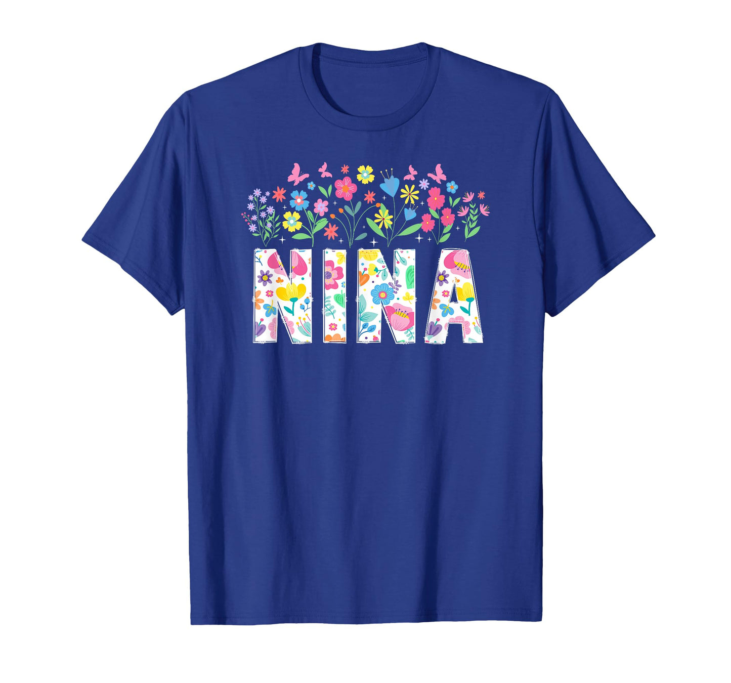 Nina Flowers Nina Grandmother Nina Grandma T-Shirt