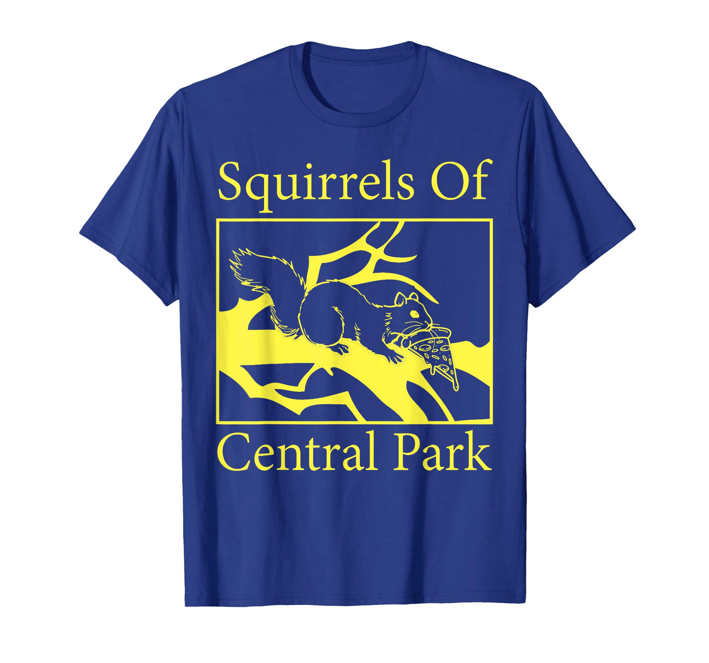 Squirrels Of Central Park Funny Pizza Art Eating Pizza Fun T-Shirt