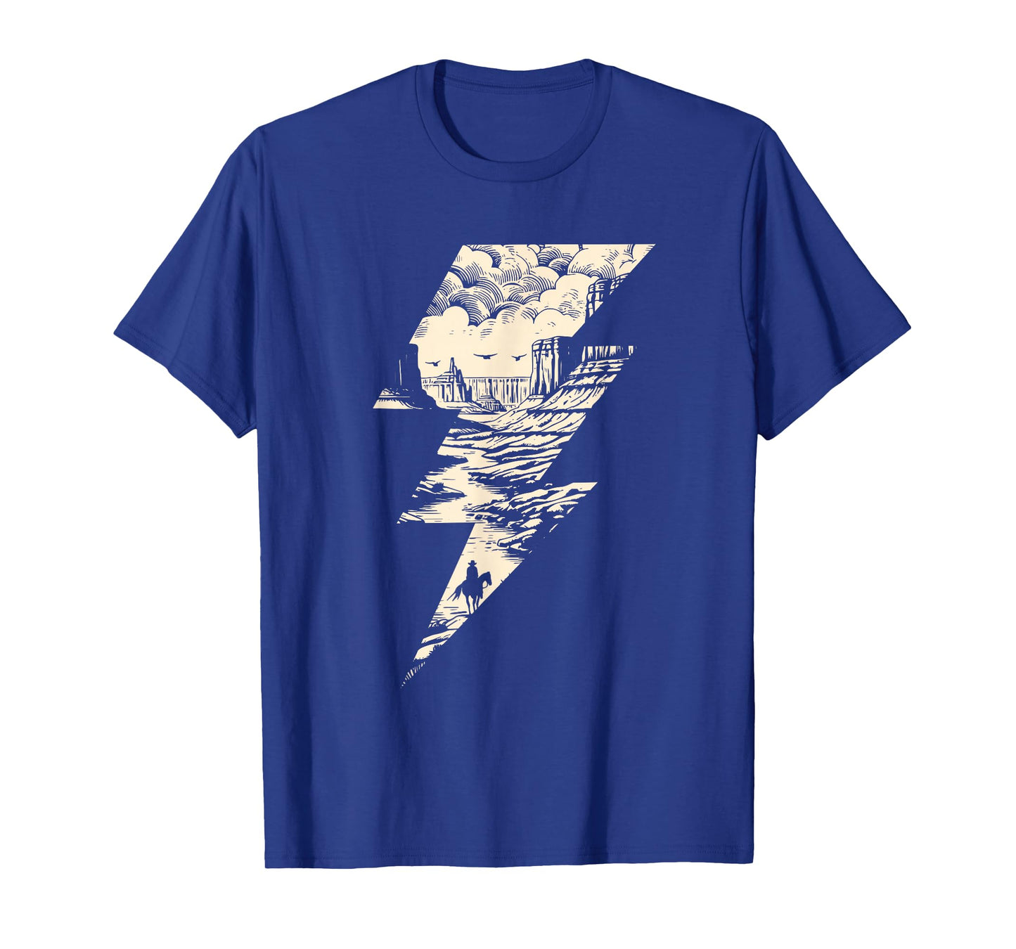 Wild West Lightning Bolt Vintage Western Country Cowboy T-Shirt