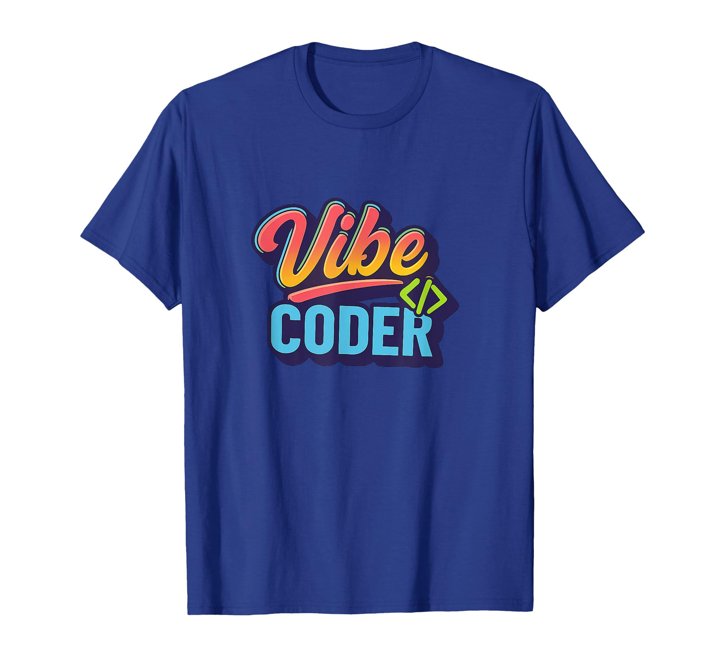 Vibe Coder Aesthetic Retro Programming Design T-Shirt