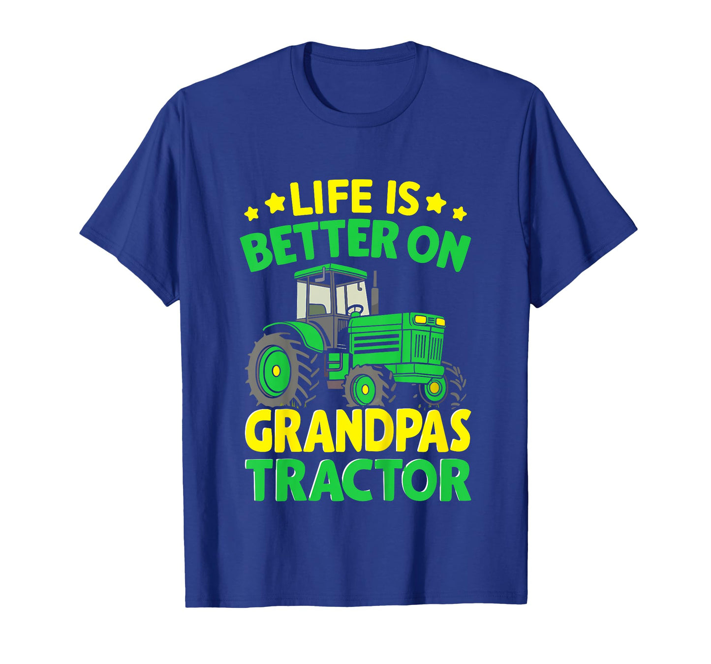 Kids Farmer Funny Tractor Boy On Grandpas Tractor T-Shirt