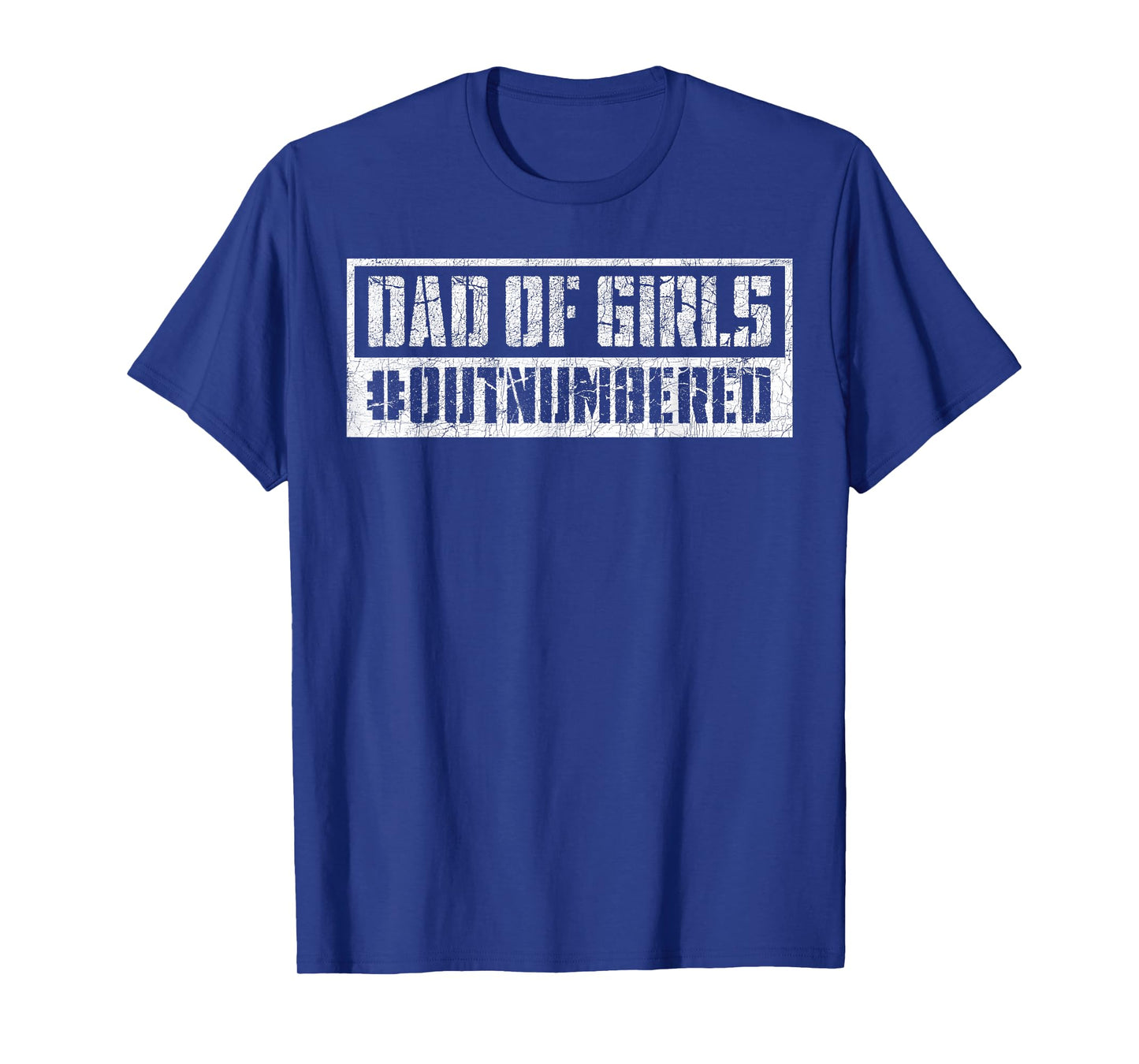 Dad of Girls Outnumbered, Vintage Dad Daughter T-Shirt